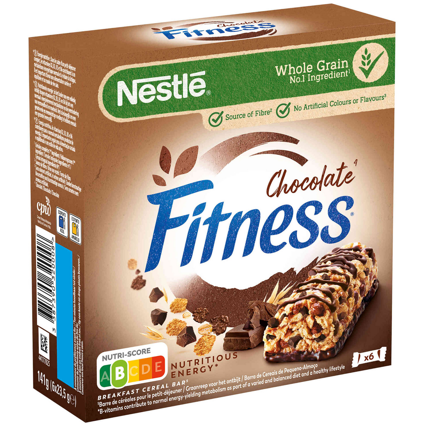 Nestle – Fitness Chocolate Cereal Bars 141g – 141 G – Cereal and Protein Bars