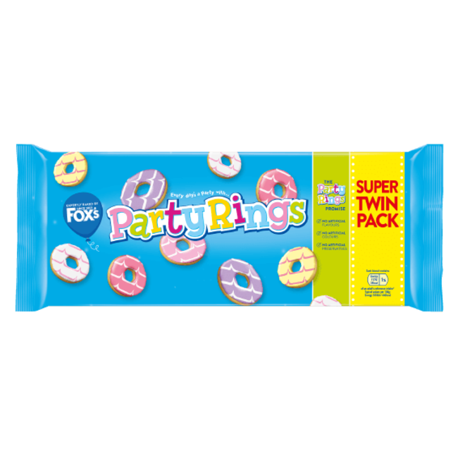 Fox’s Party Rings 250g pack – colourful iced British biscuits for kids – Cookies and Rusks – Youth Cereals – British Products – South African Products