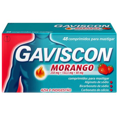 Gaviscon Heartburn Indigestion Tablets Strawberry 48 tablets
