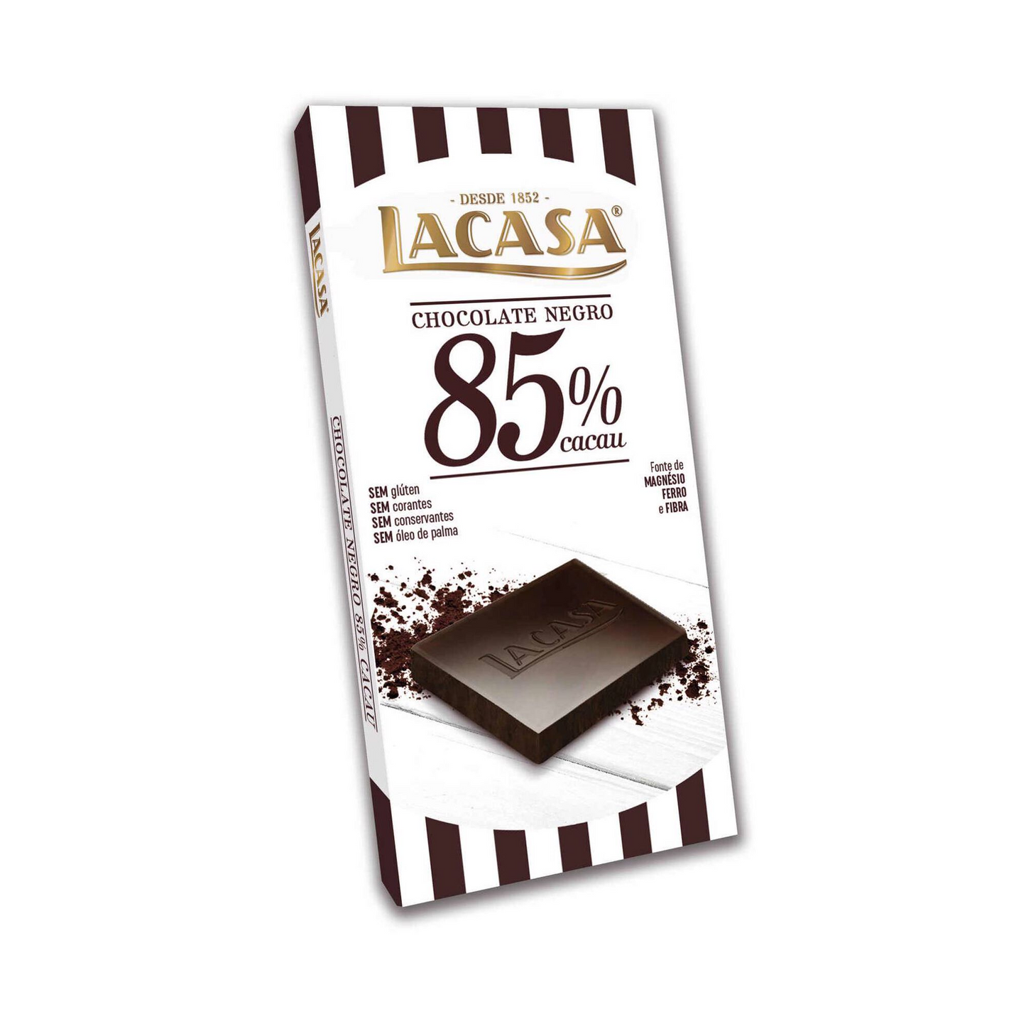 Lacasa Gluten-Free 85% Cocoa Chocolate Slab 100g
