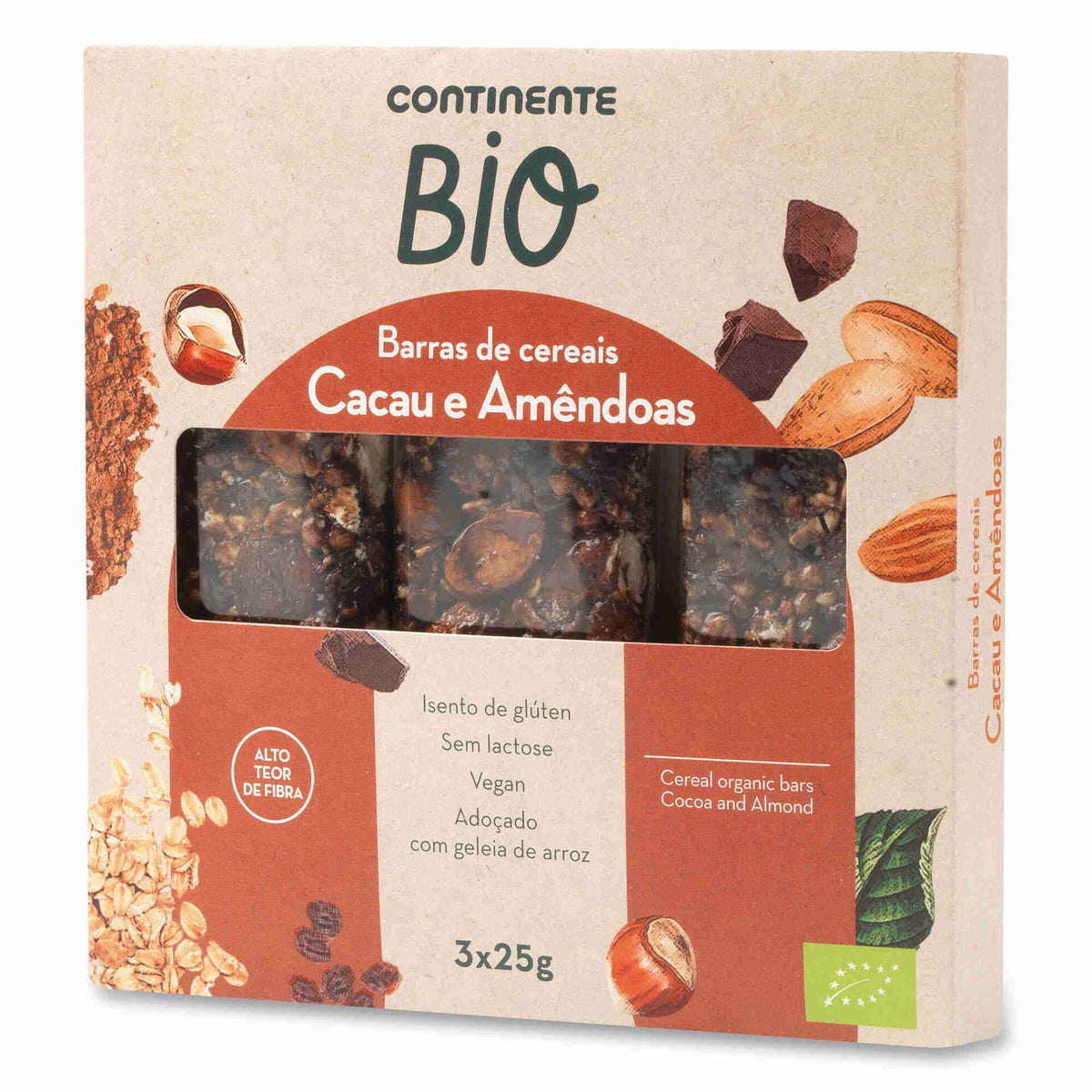 Gluten Free Almond Cocoa and Fruit Bar 75g