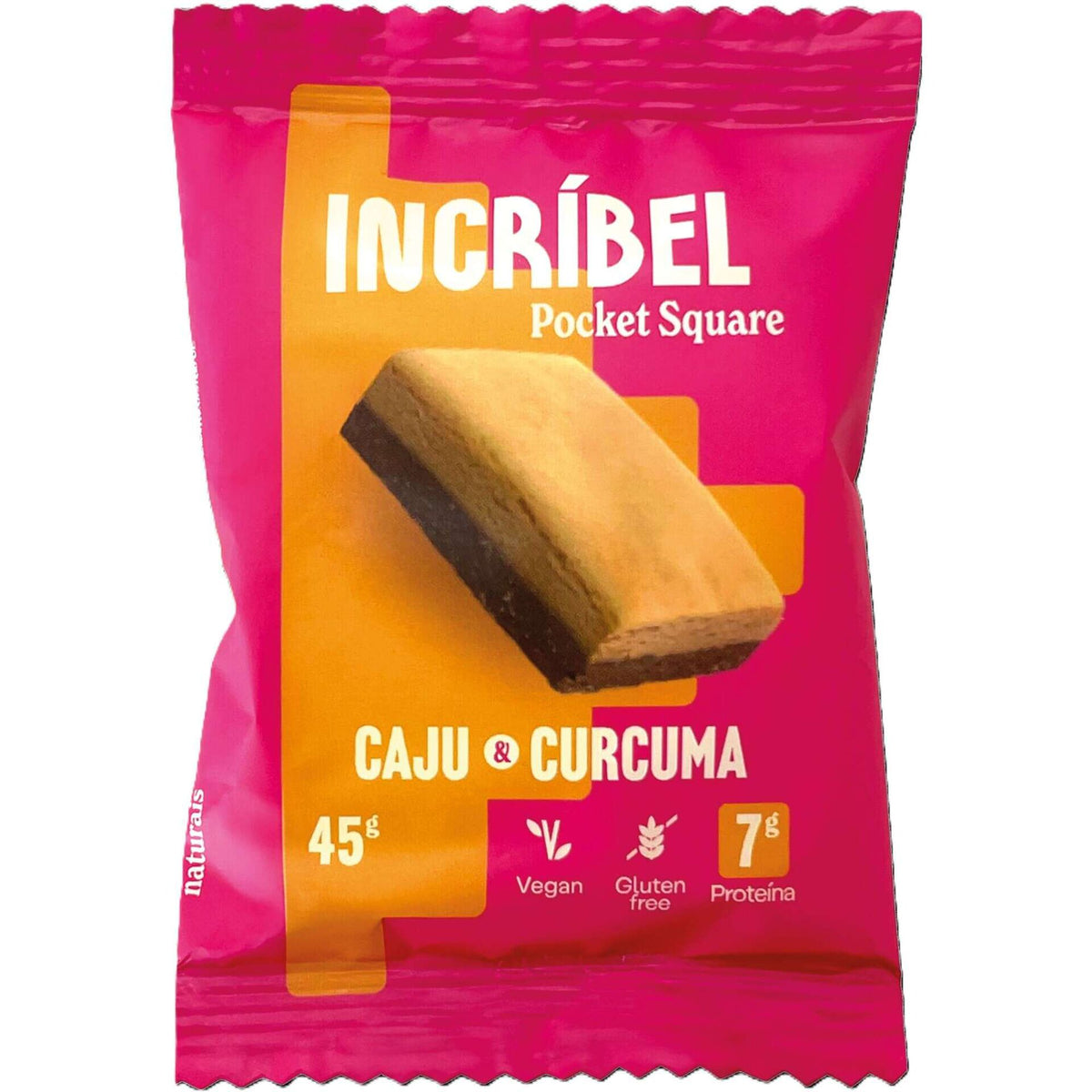 Incredible Gluten Free Cashew and Turmeric Protein Bar 45g