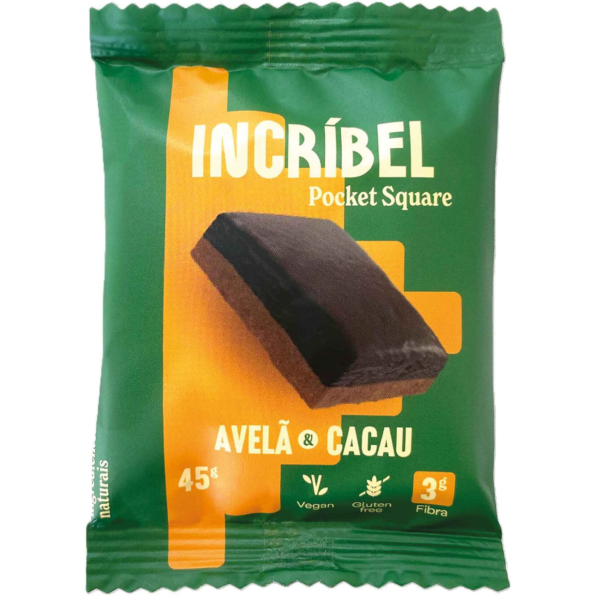 Incredible Gluten Free Hazelnut and Cocoa Protein Bar 45g