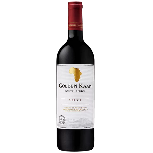 Golden Kaan Merlot – 750ml Bottle (14% ABV) | Smooth South African Red Wine