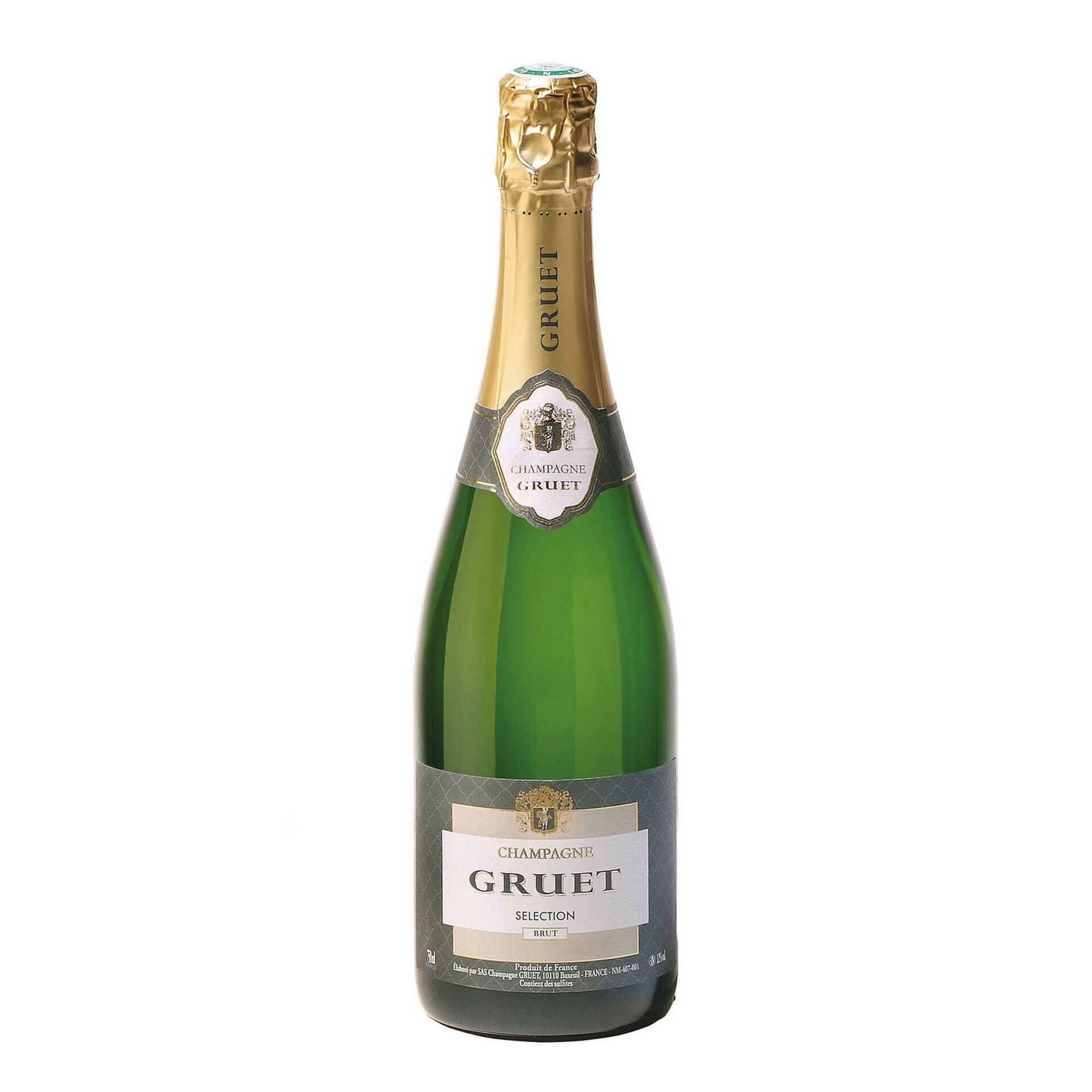 Gruet Sélection Brut White Champagne – 750ml Bottle (12% ABV)