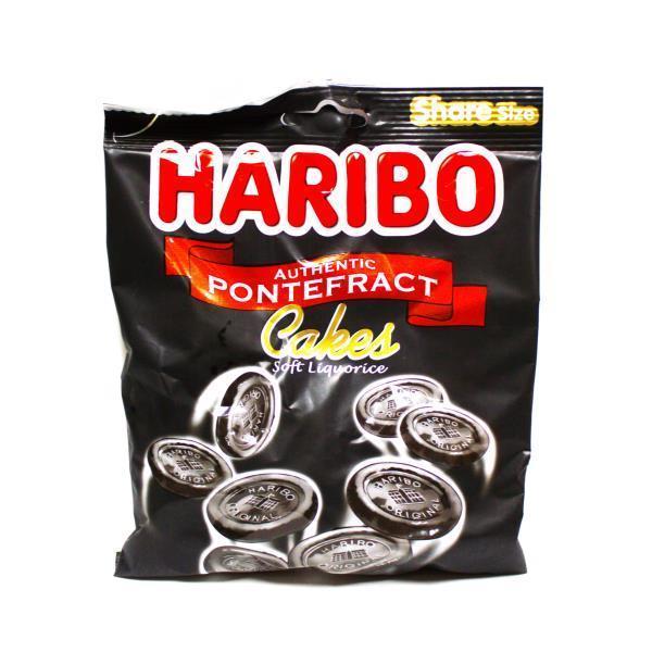 Haribo Pontefract Cakes Liquorice 160g traditional liquorice sweets