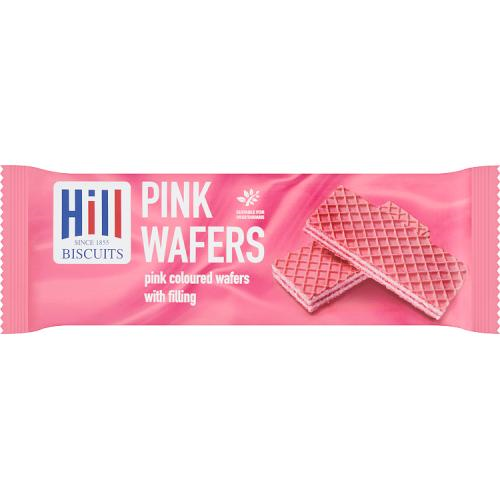Hills Pink Wafers 100g pack – crispy wafers with sweet pink cream filling – Cookies and Rusks – South African Products