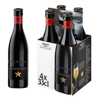 Inedit Damm Beer 4 x 330ml Bottles 4.8% ABV