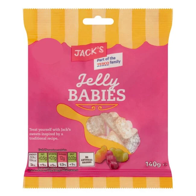 Jelly Babies Jacks – Soft Sweet Favourites – Share Bag