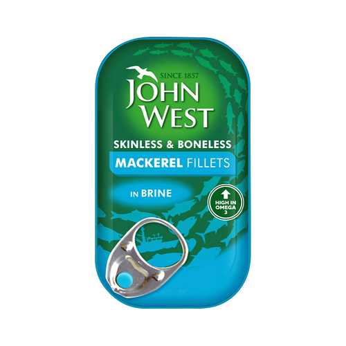 John West mackerel fillets in brine 125 g tinned fish pantry seafood