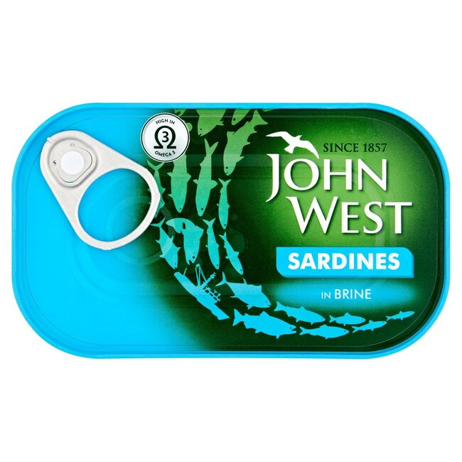 John West sardines in brine 120 g tinned fish seafood pantry