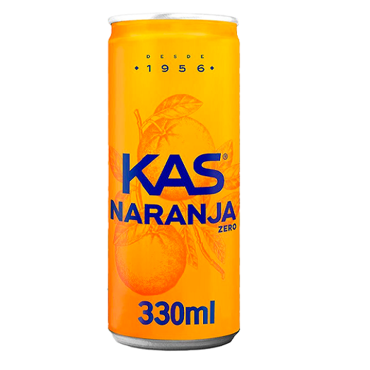 Kas Orange 330ml orange soda citrus soft drink fizzy beverage carbonated drink refreshing orange soda Spain