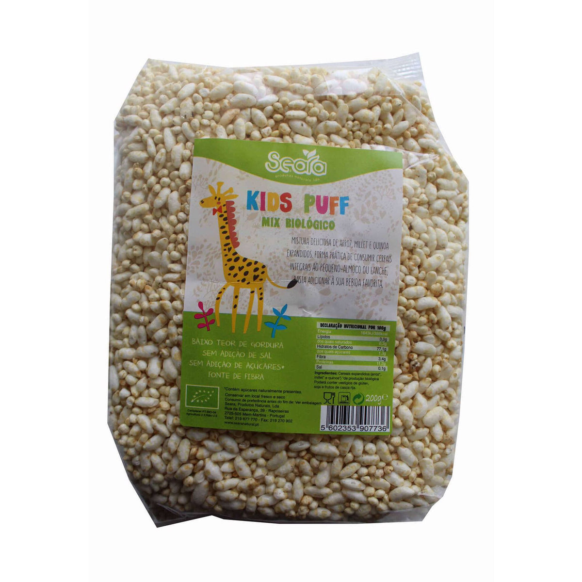 Seara Organic Kids Puffed Cereal Mix 150g