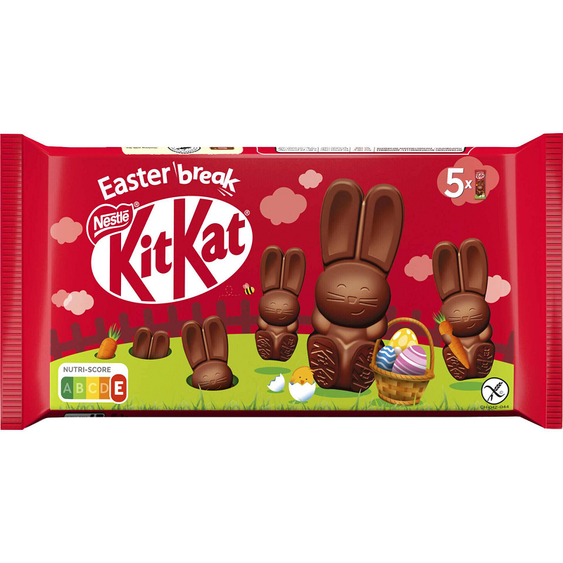KitKat Easter Bunny 5 x 29 g Nestle milk chocolate wafer Easter bunnies Easter Treats and Gifts – Limited Edition Seasonal Specials