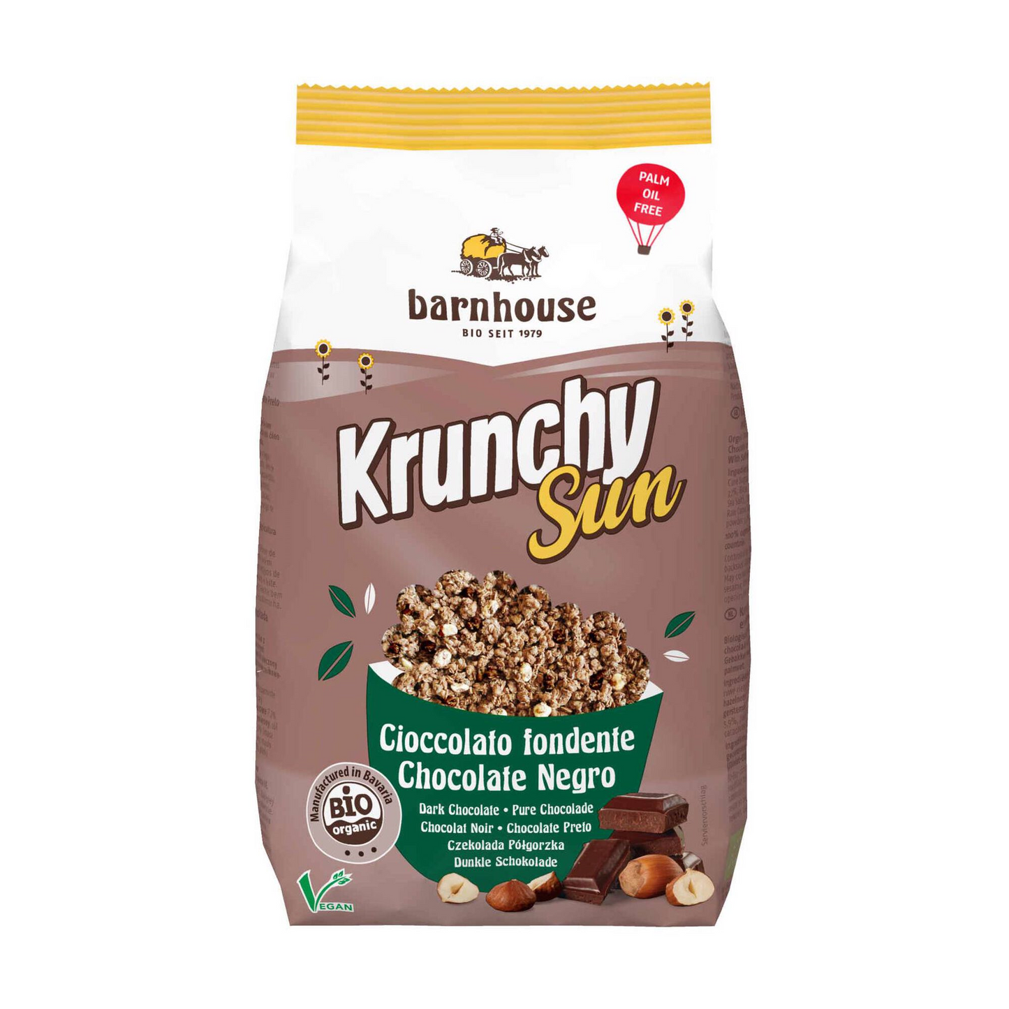 Barnhouse – Krunchy Hazelnut and Dark Chocolate Granola Barnhouse 375g | Crunchy Muesli & Granola – 375 G – Muesli and Granola