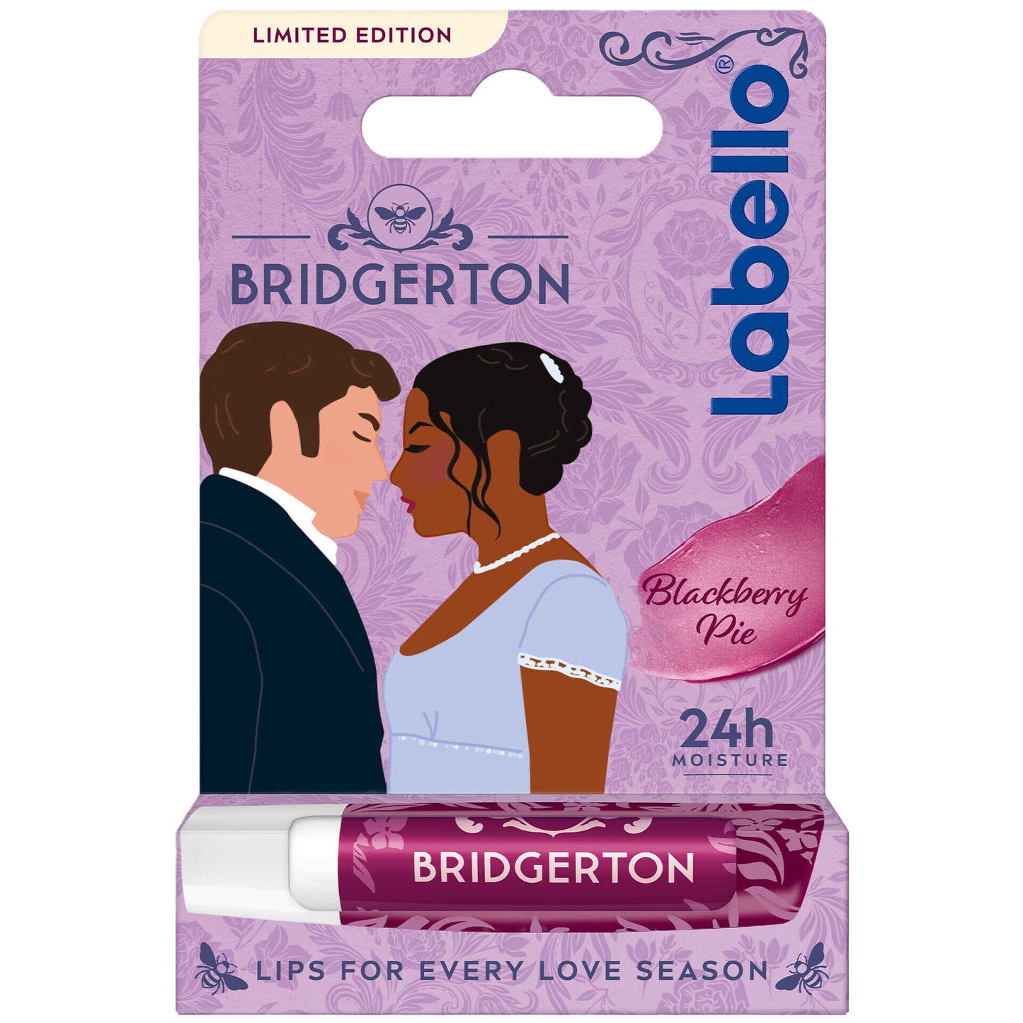 Labello Bridgerton blackberry pie lip balm moisturizing lip care flavored lip balm
