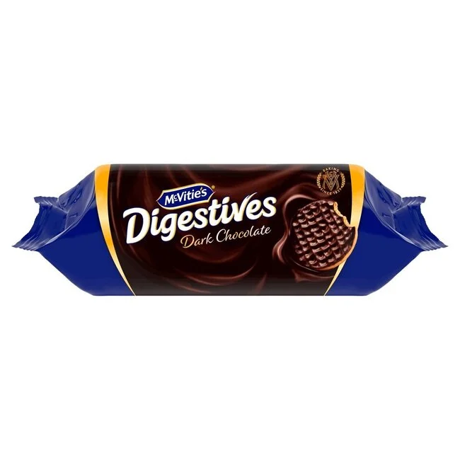 McVitie’s Digestives Dark Chocolate 266g pack – crunchy wholewheat biscuits with rich dark chocolate topping – Cookies and Rusks – British Products – South African Products – Chocolate