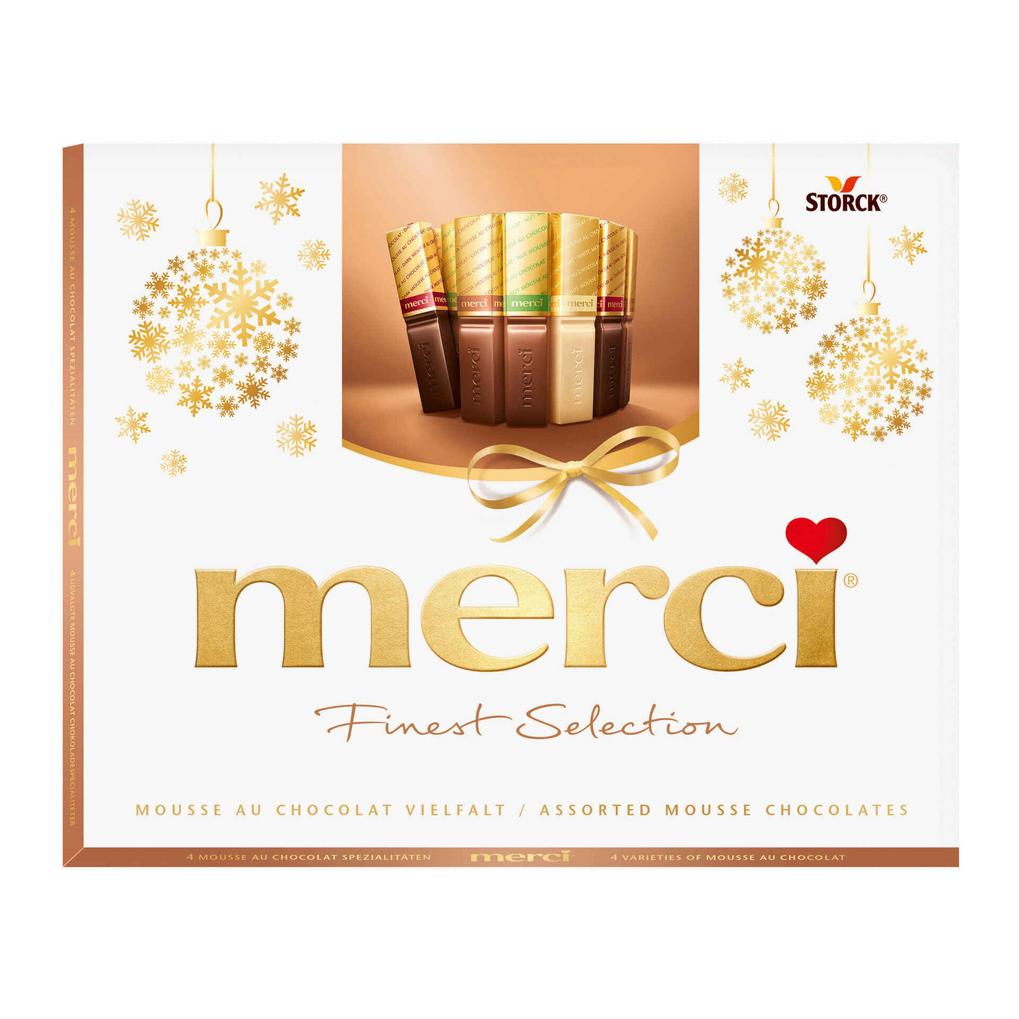 Merci chocolate mousse bonbons 210 g – light airy chocolate gift box, premium German
