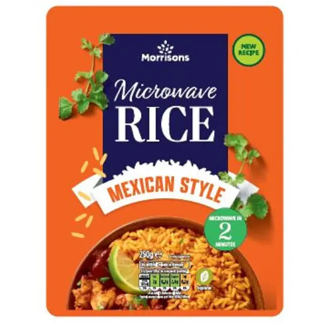Arroz mexicano para microondas Morrisons 250 g