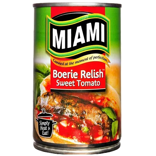 Miami boerie relish sweet tomato 450 g South African tomato relish braai sauce Tomato Pulps Relish and Sauces clearance