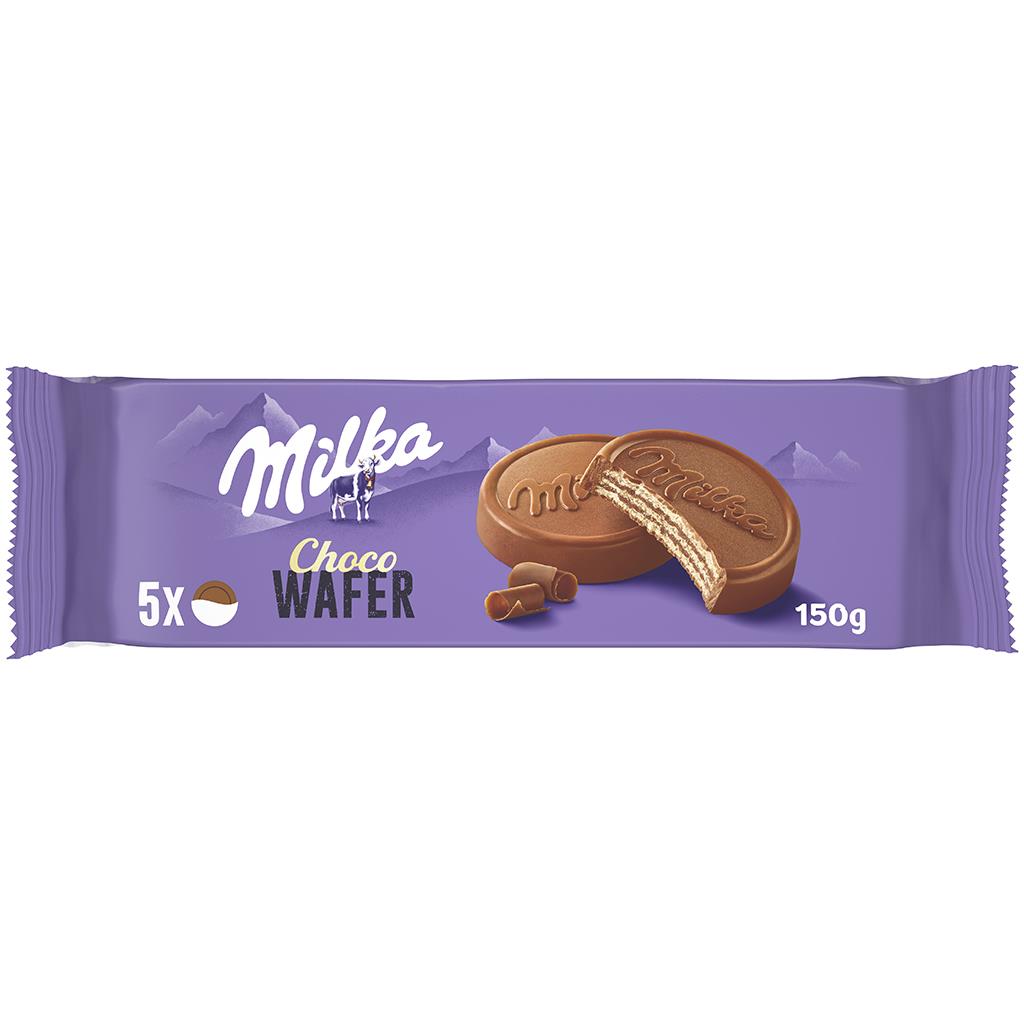 Milka Milk Chocolate Wafers 150g