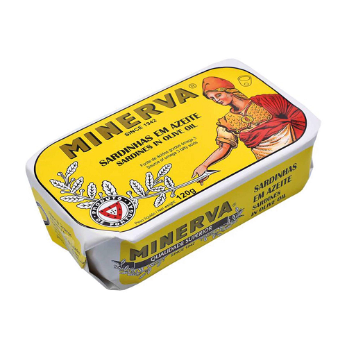Minerva whole sardines in olive oil 120 g tinned fish seafood pantry essentials South African Products