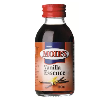 Moirs vanilla essence 100 ml baking flavouring classic vanilla extract yeast baking powder and baking soda essential baking staple pantry ingredient