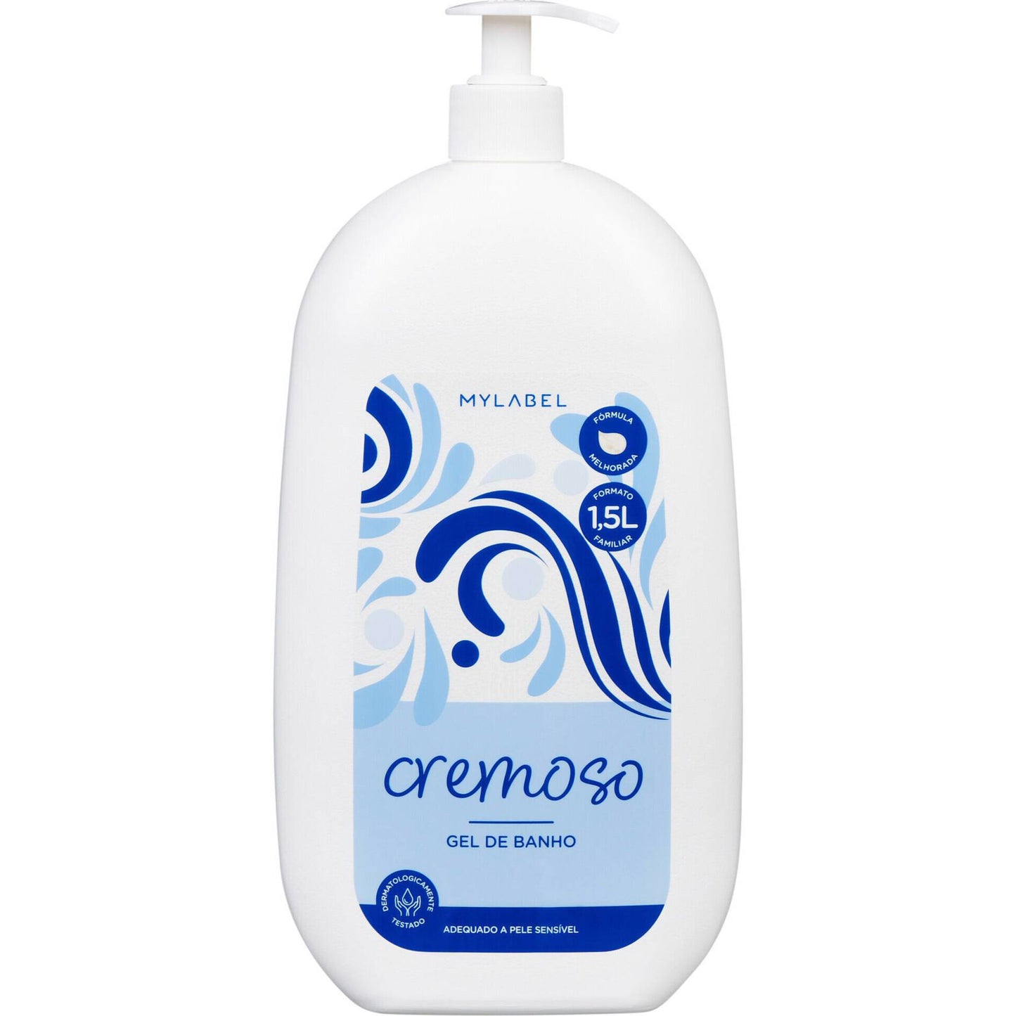 Mylabel creamy shower gel 1.5 litre family body wash bath shower hygiene skin care
