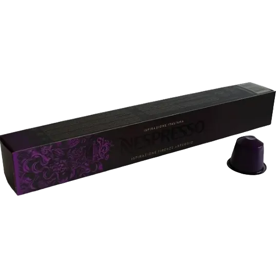 Nespresso Arpeggio inspirazione Firenze Italia capsules 10 caps intense espresso coffee pods Italian style dark roast premium coffee