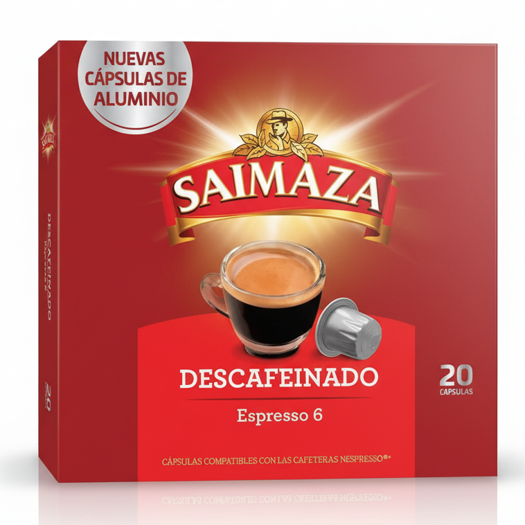 Nespresso Saimaza decaffeinated capsules 20 pack decaf coffee pods Nespresso Original