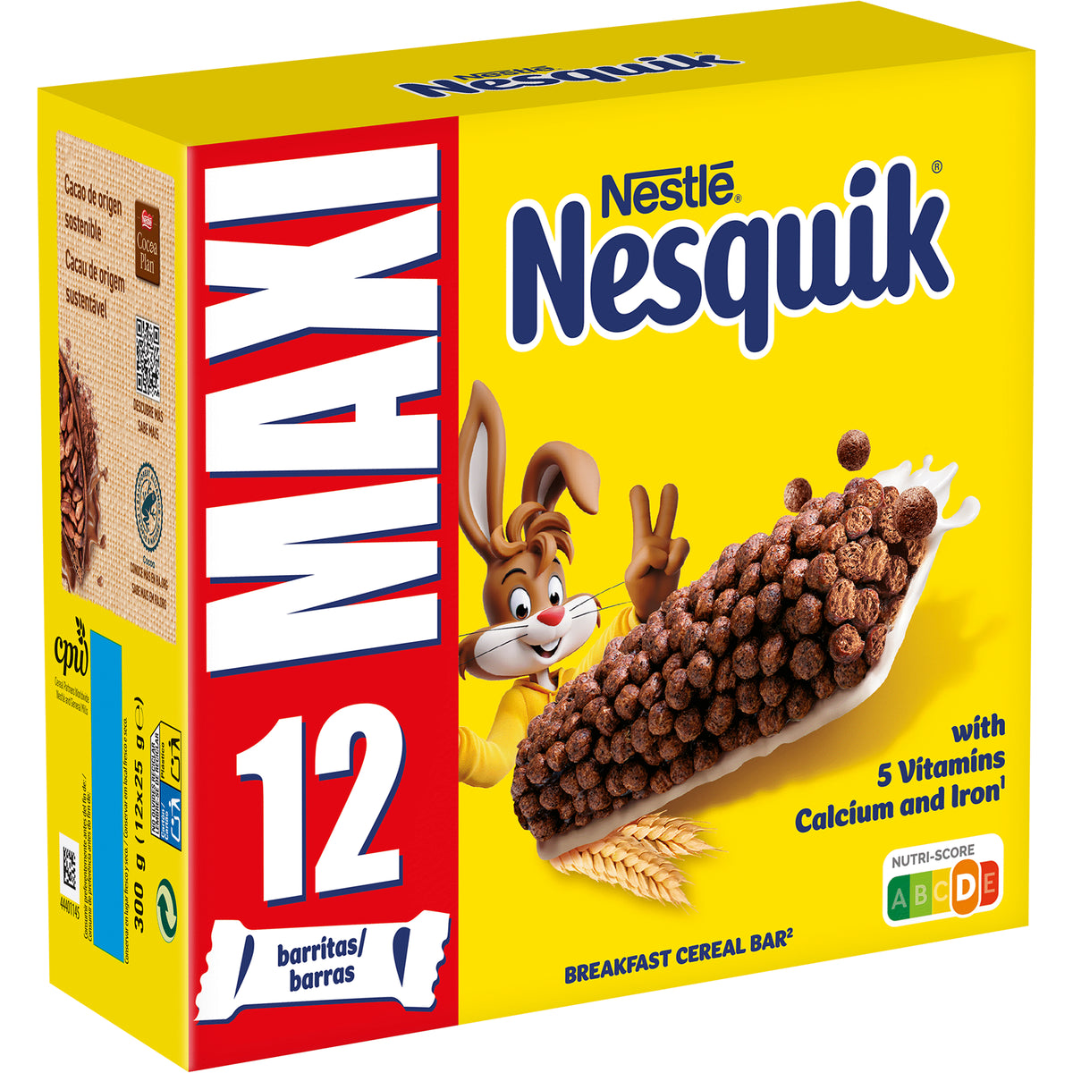 Nestlé Nesquik Cereal Bars 12 x 25g