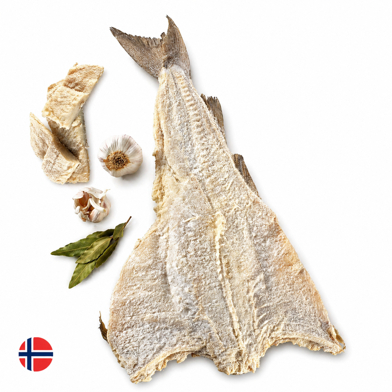 norwegian bacalhau premium stockfish dried salted cod whole fish deli