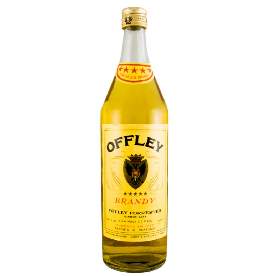 Offley 5 Stars Brandy 1L 40% ABV classic Portuguese brandy from Offley Forrester for traditional after-dinner sipping