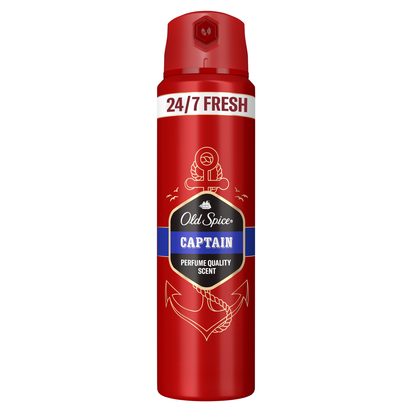 Old Spice Captain spray deodorant 150ml long lasting freshness men body spray