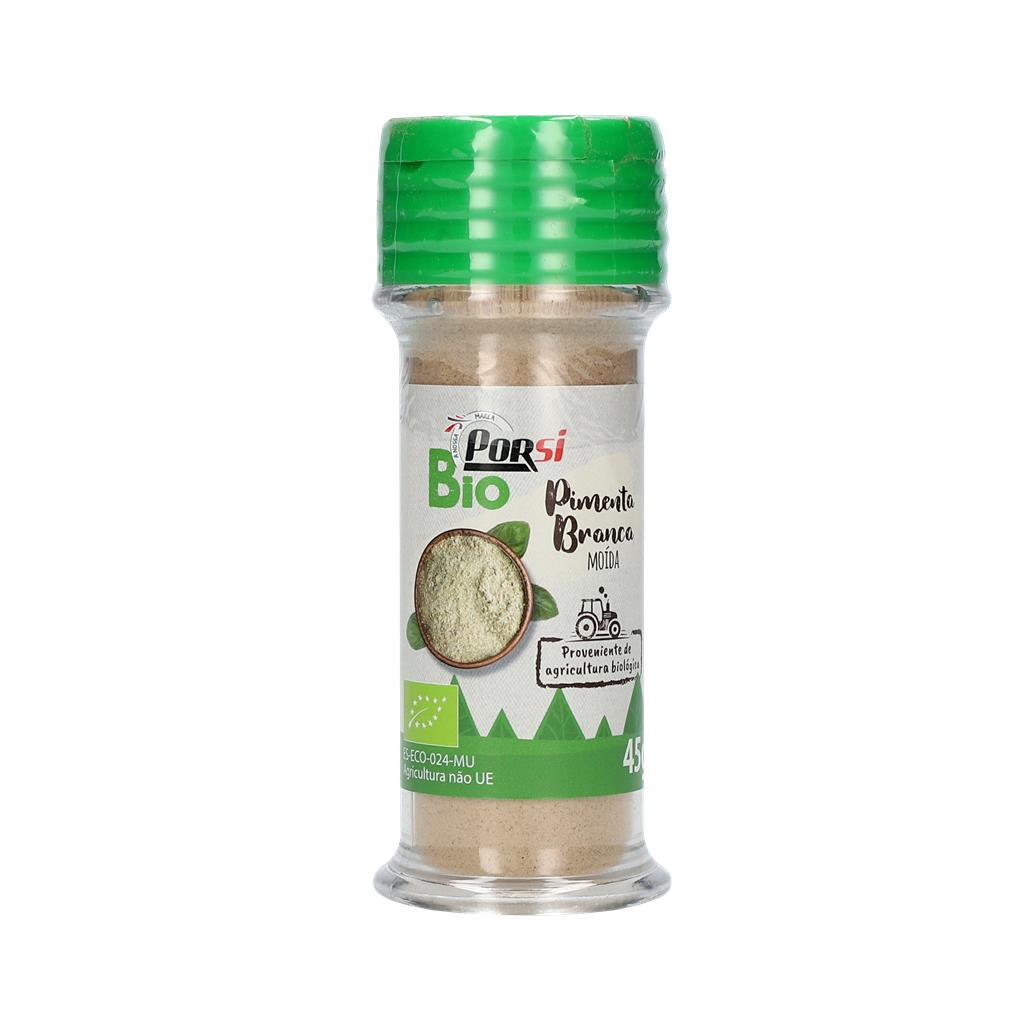Porsi Organic Ground White Pepper 45g