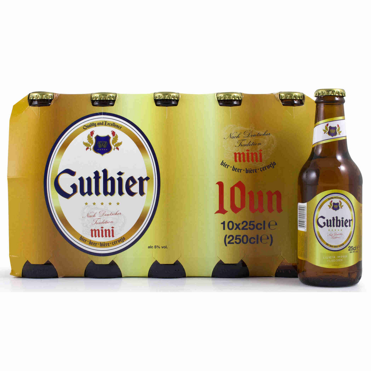 Gutbier – 10 x 250ml Bottles (5% ABV) | Classic Portuguese Lager