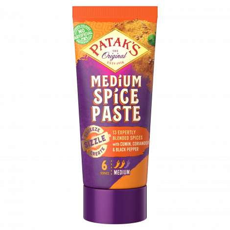 Patak’s Medium Spice Paste 135 g curry paste cooking sauces marinades and seasonings