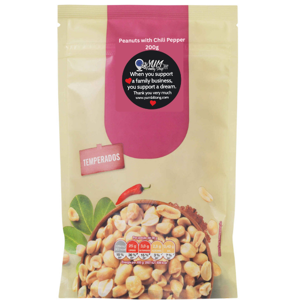 Peanuts with chilli pepper 200 g crunchy spicy roasted peanut snack