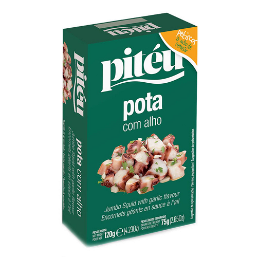 Pitéu squid with garlic 120 g tinned seafood pantry essentials South African Products