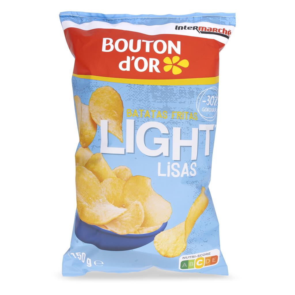 Bouton d'Or Light Ready Salted Crisps 150g