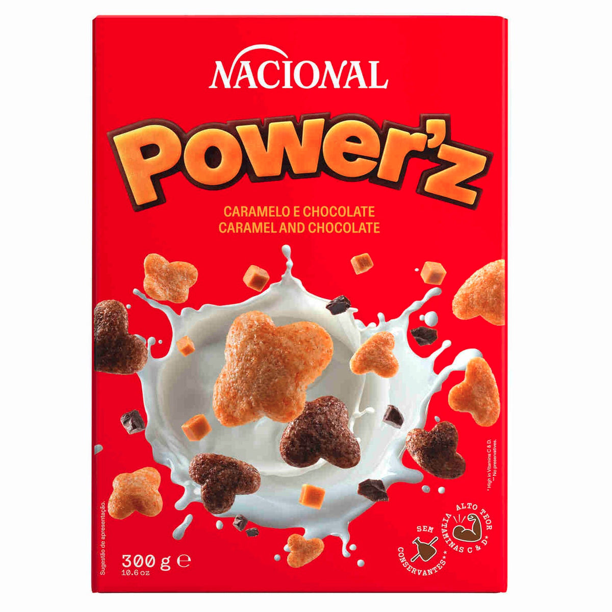 Nacional Powerz Chocolate and Caramel Cereal 300g