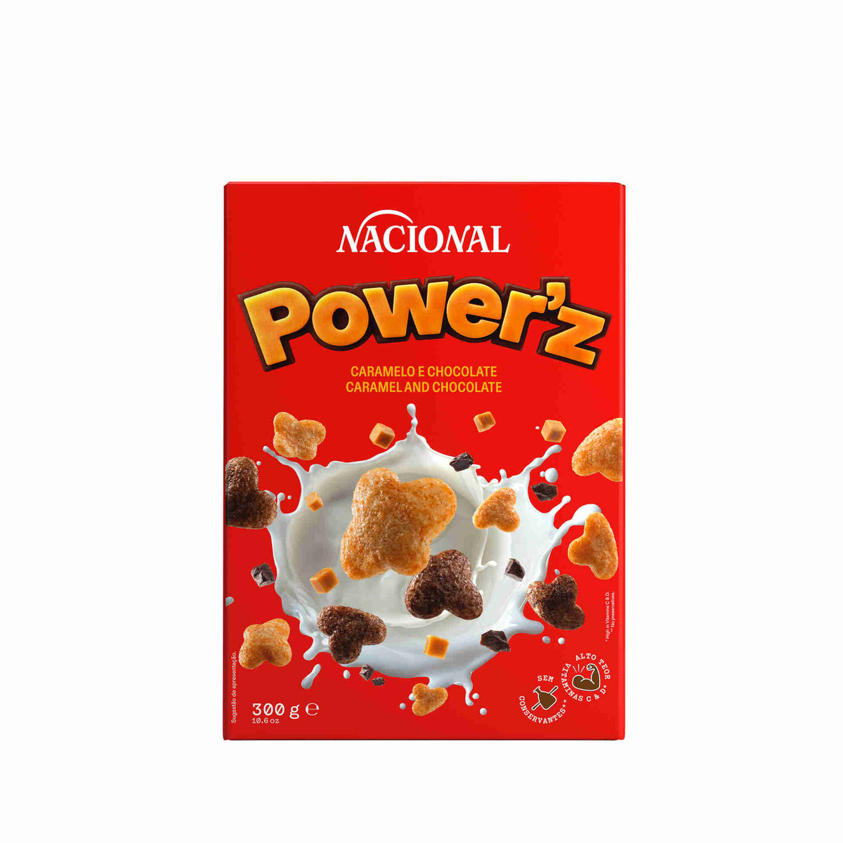 Nacional Powerz Chocolate and Caramel Cereal 300g