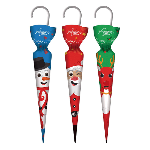 Regina Christmas Milk Chocolate Umbrellas 35 g – festive milk chocolate treat, stocking stuffer, Secret Santa gift, Christmas sweet – South African Products