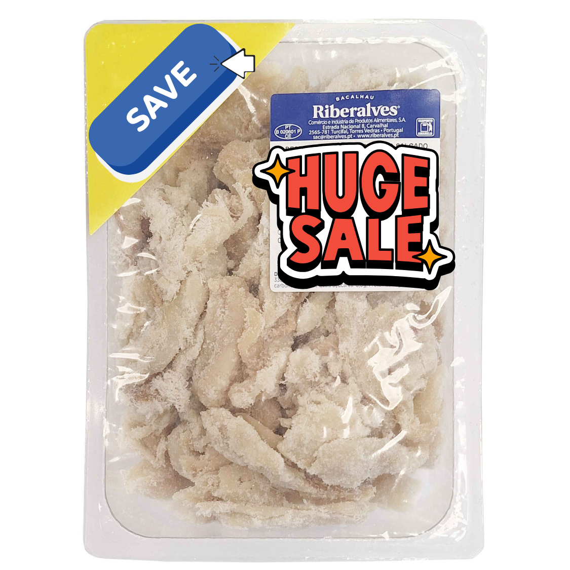 Dried Shredded Pacific Paloco Riberalves Pack 1kg – Authentic Stockfish Alternative