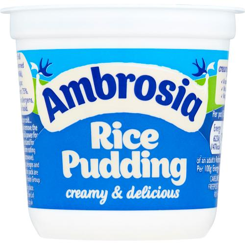 Rice Pudding Original 150g – creamy ready to eat dessert cup – Fruit and Cream Fillings – Cakes Scones Muffins and Everything Baked