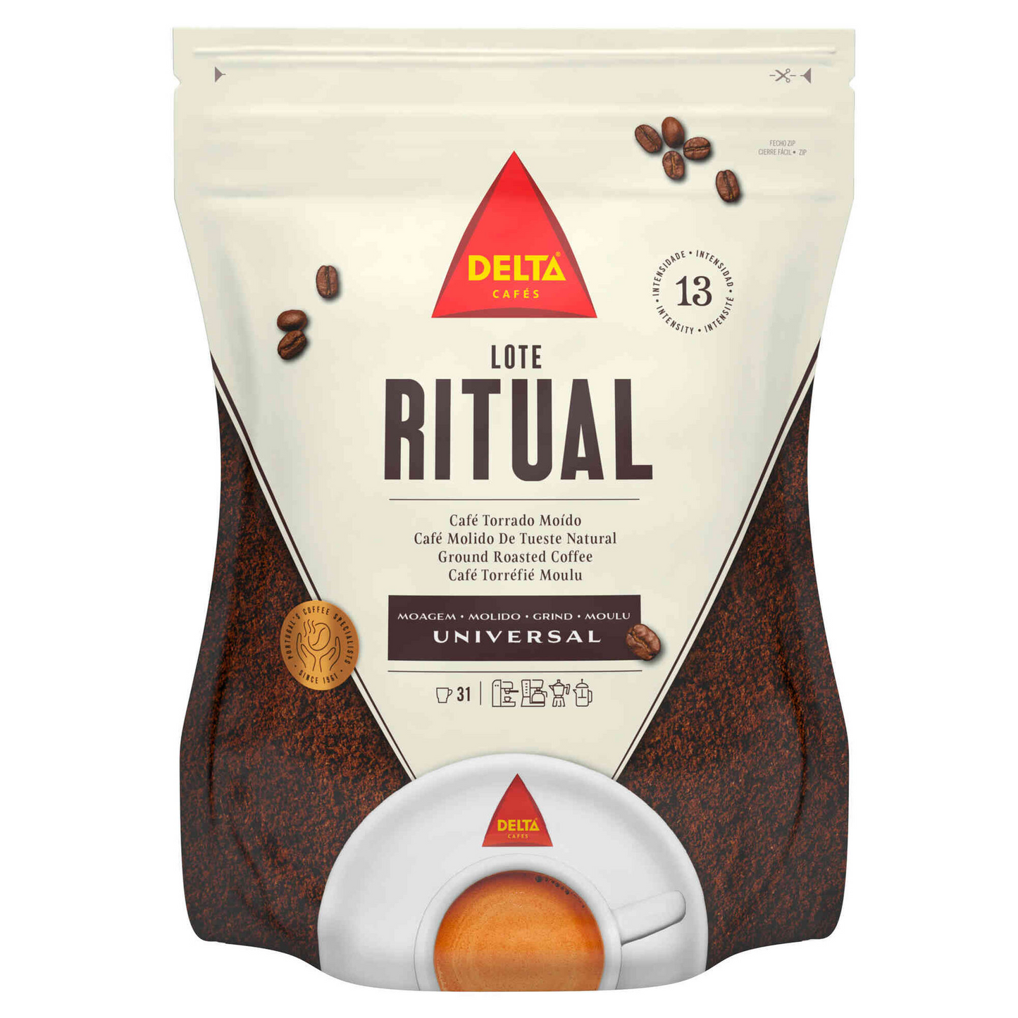 Delta Roasted Ground Coffee Universal Grind 220g