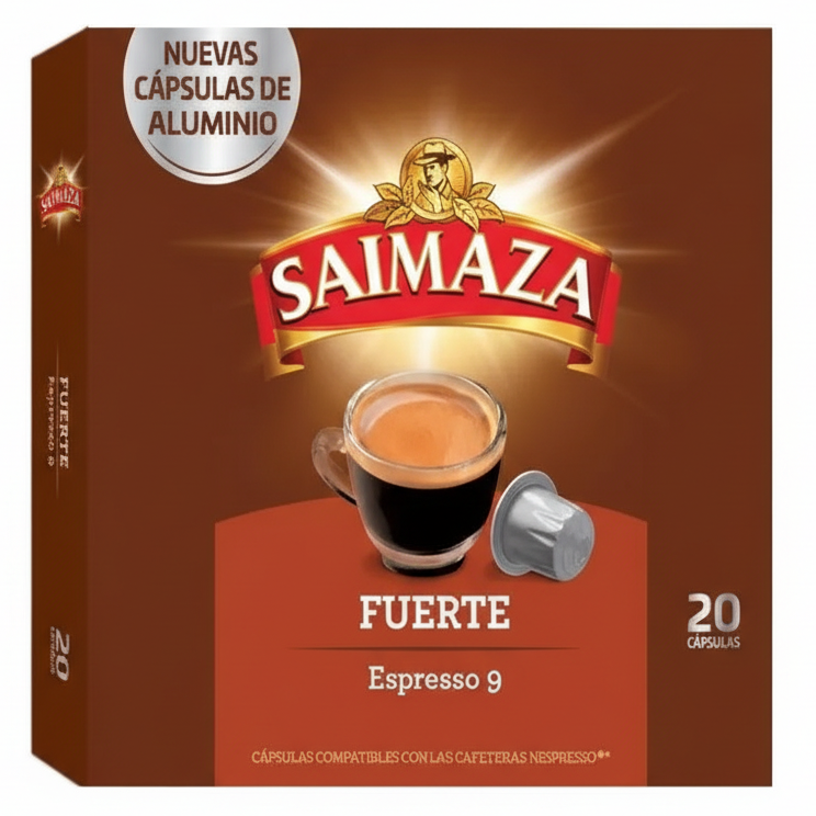 Saimaza strong espresso Nespresso capsules 20 caps intense coffee pods dark roast bold premium espresso