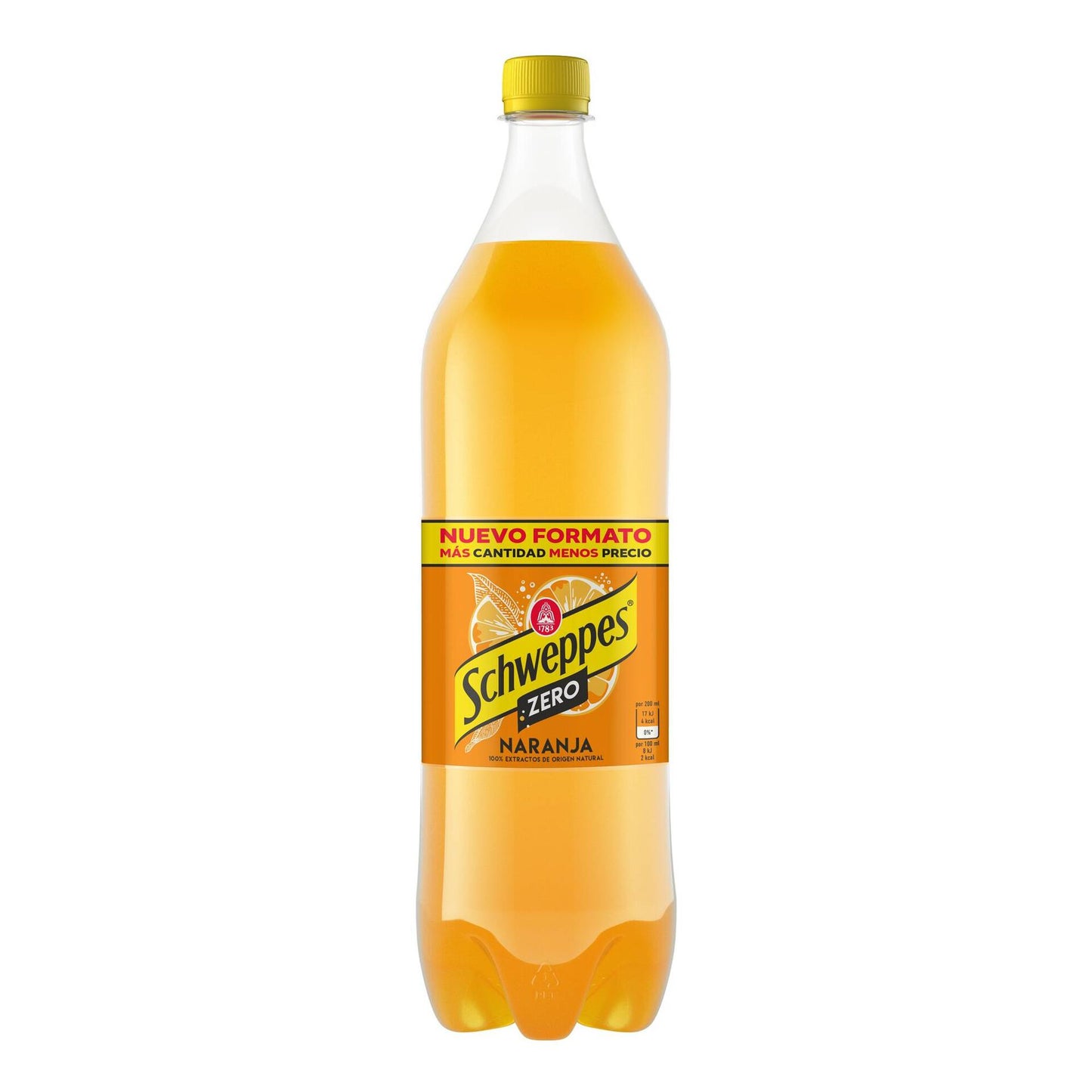 Schweppes orange sugar free 1.5L plastic bottle citrus carbonated soft drink refreshing soda