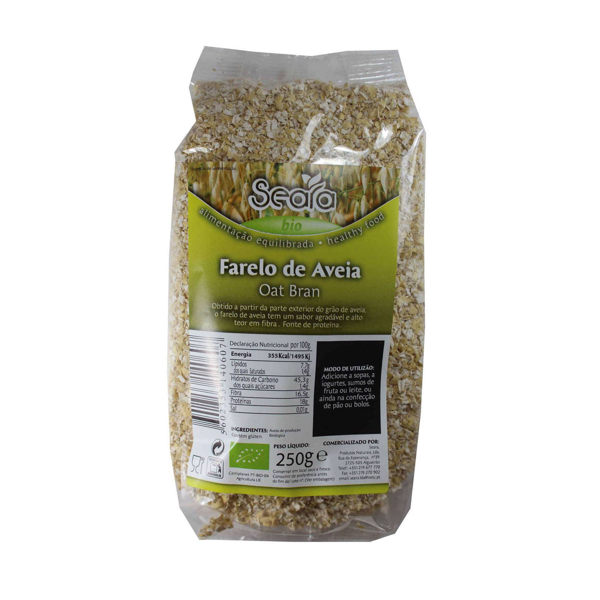 Seara Organic Oat Bran 250g