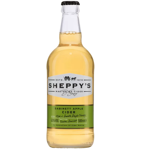 Sheppy’s Dabinett Cider – 500ml Bottle (6.5% ABV) | Medium Single-Variety Cider